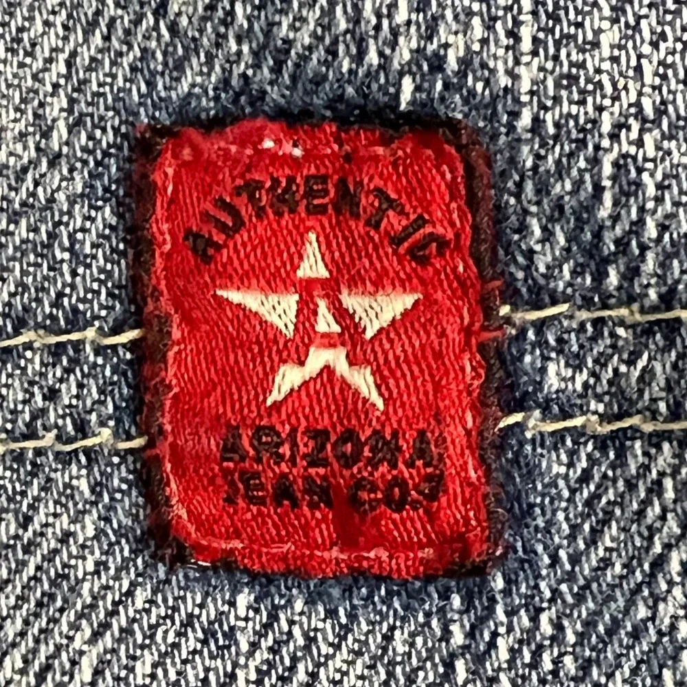 Vintage Arizona Jean Co Carpenter Jean 28x25 Distressed Denim Grunge Work Unisex
